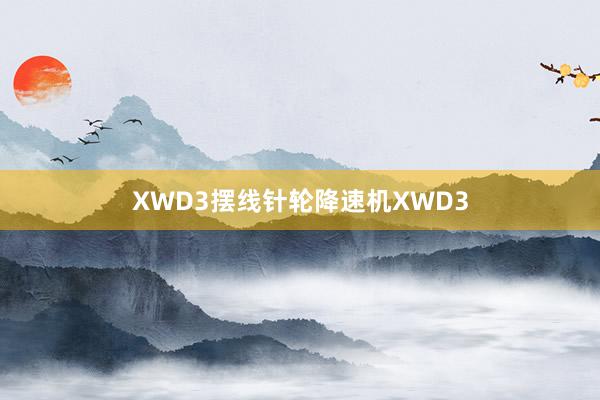 XWD3摆线针轮降速机XWD3